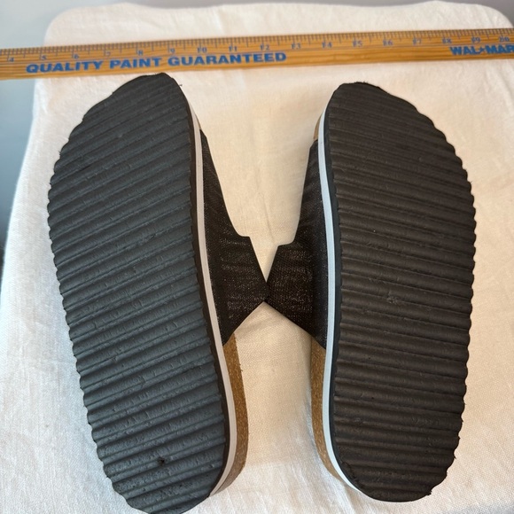 Black Sparkling Boutique Corkys Sandals cork footbed size 6 - Picture 5 of 8